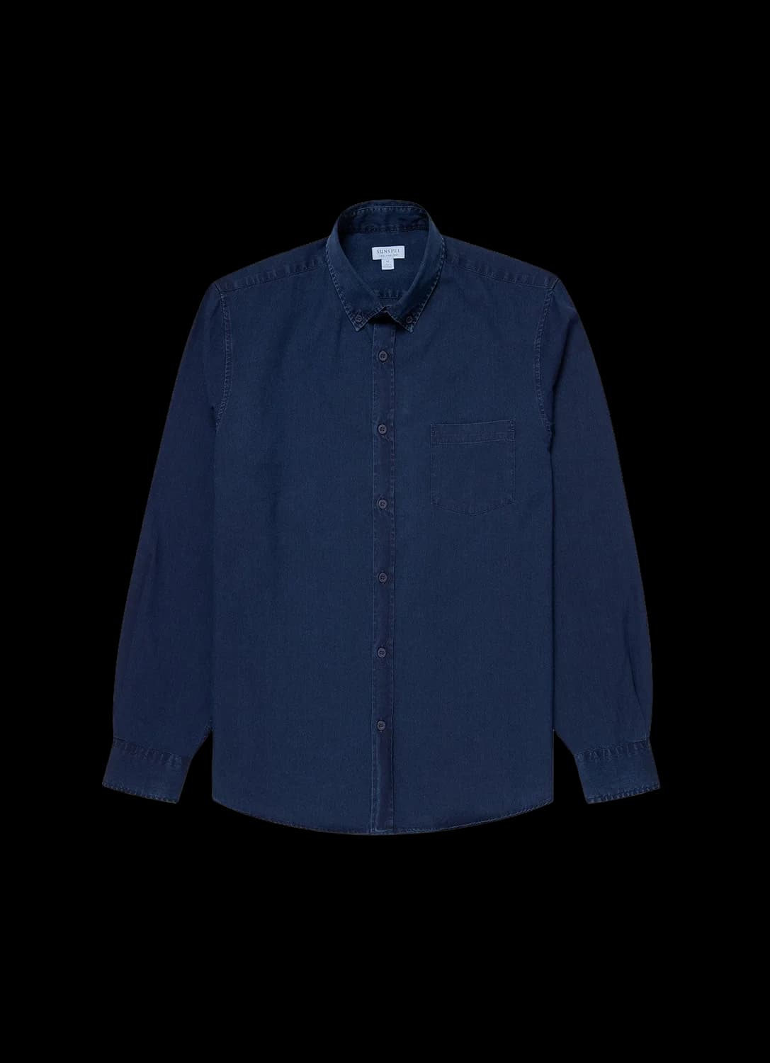 Men's Button Down Denim Shirt in Indigo