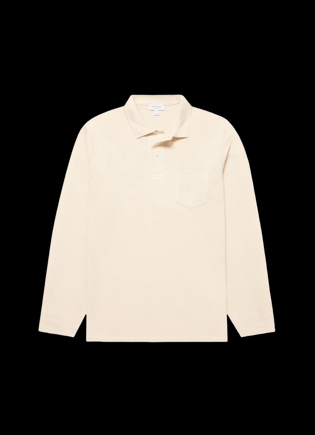 Men's Long Sleeve Riviera Polo Shirt in Undyed