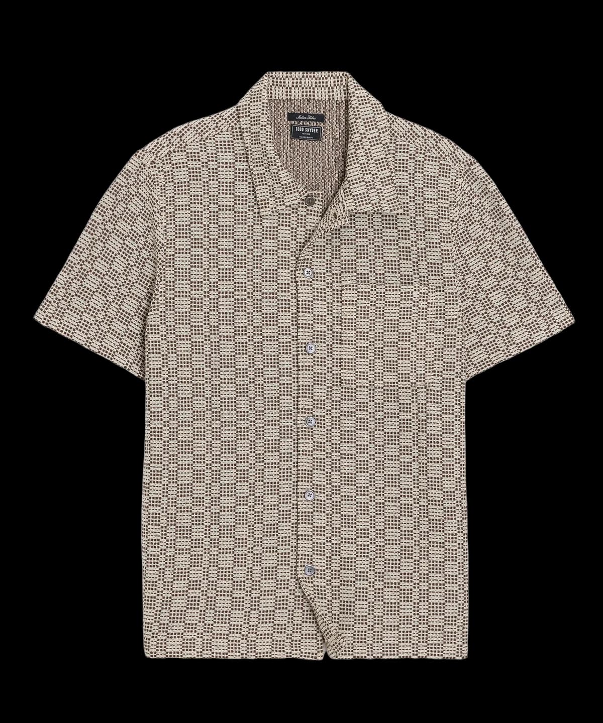 Italian Crosshatch Knit Shirt