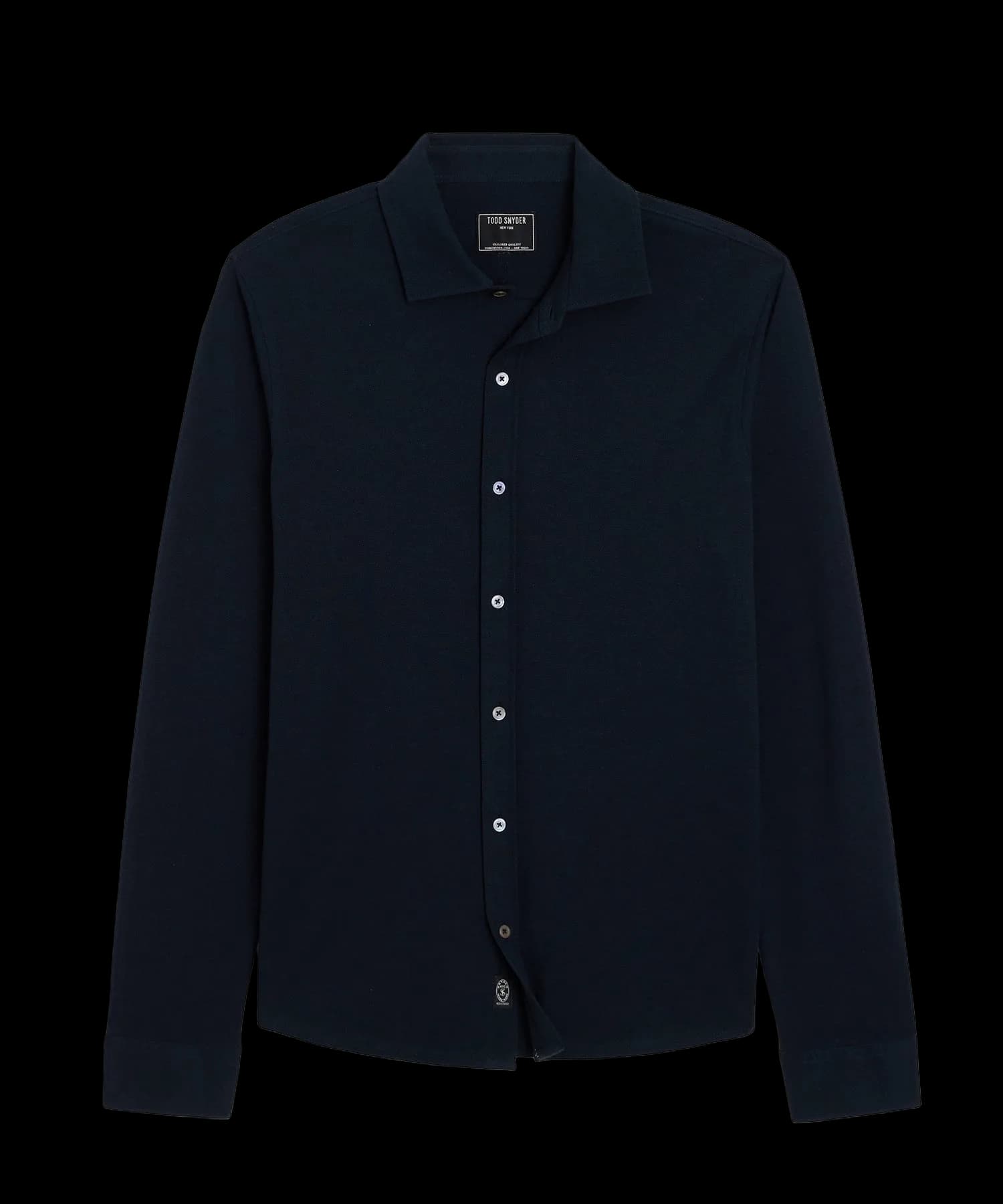 Cotton-Cashmere Pique Dress Shirt