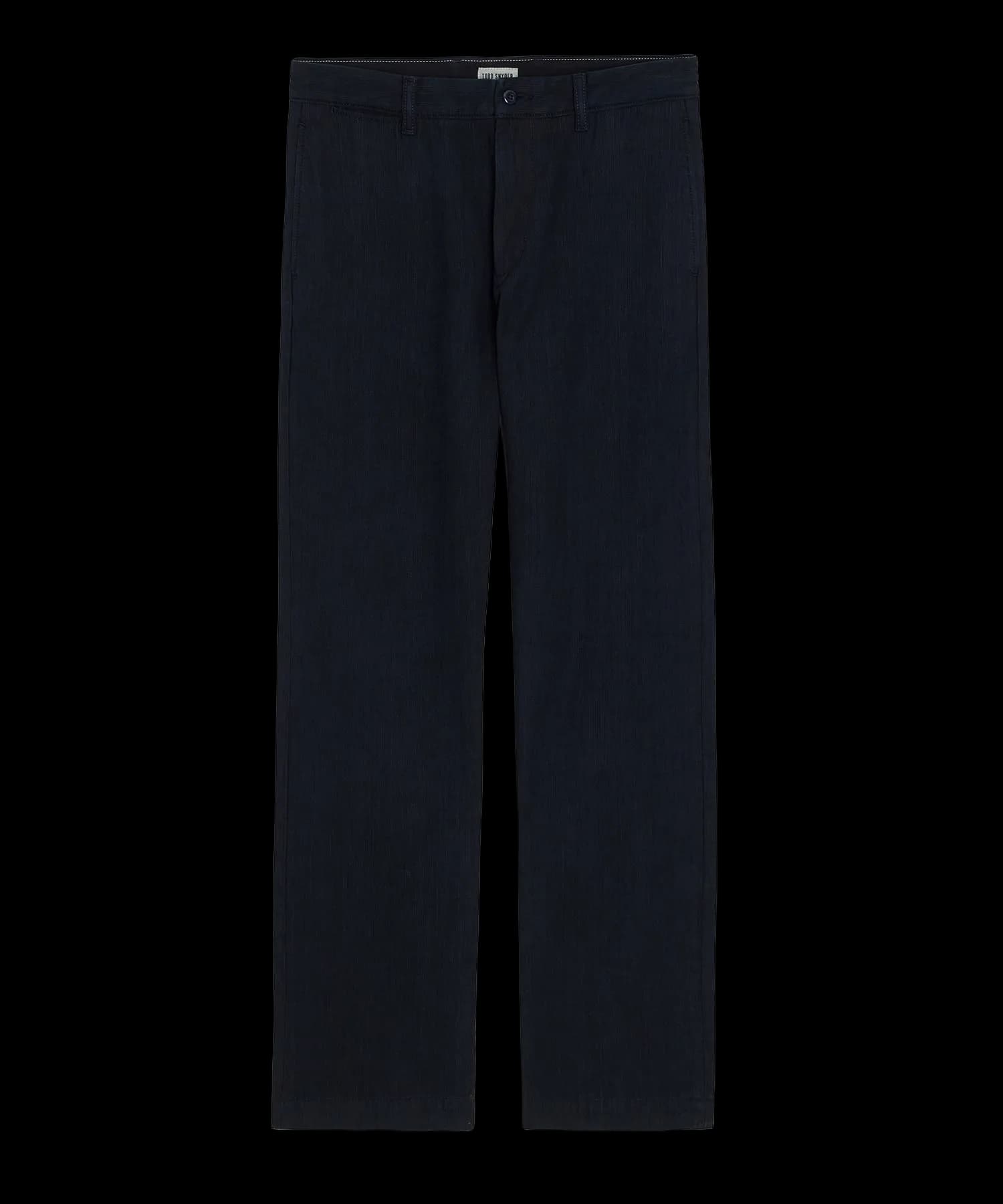 Relaxed Striped Denim Chino in Overdyeed Indigo