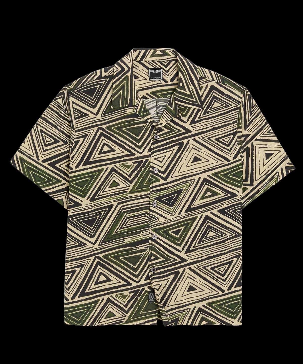 Cropped Silk-Cotton Camp Collar Shirt