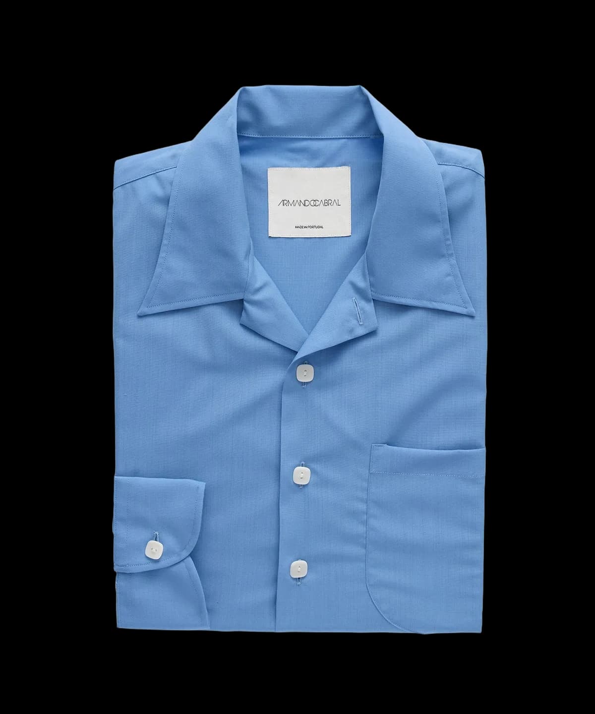 Armando Cabral Long Sleeve Camp Collar Dress Shirt