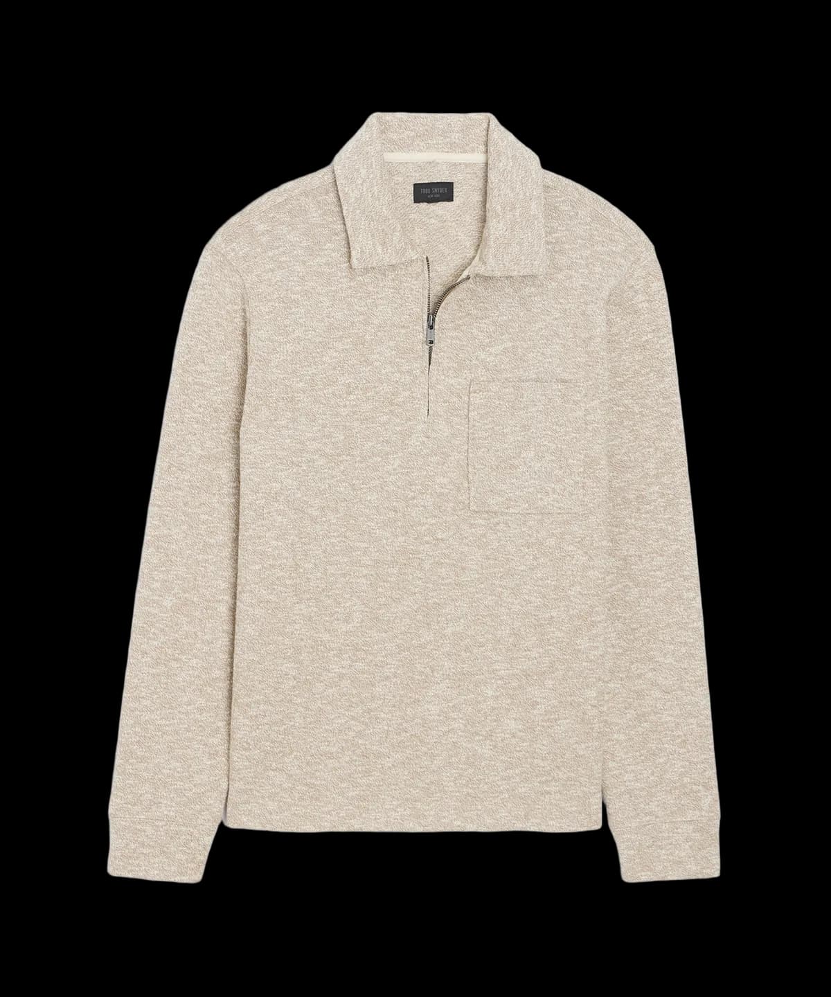 Heathered Quarter-Zip Polo