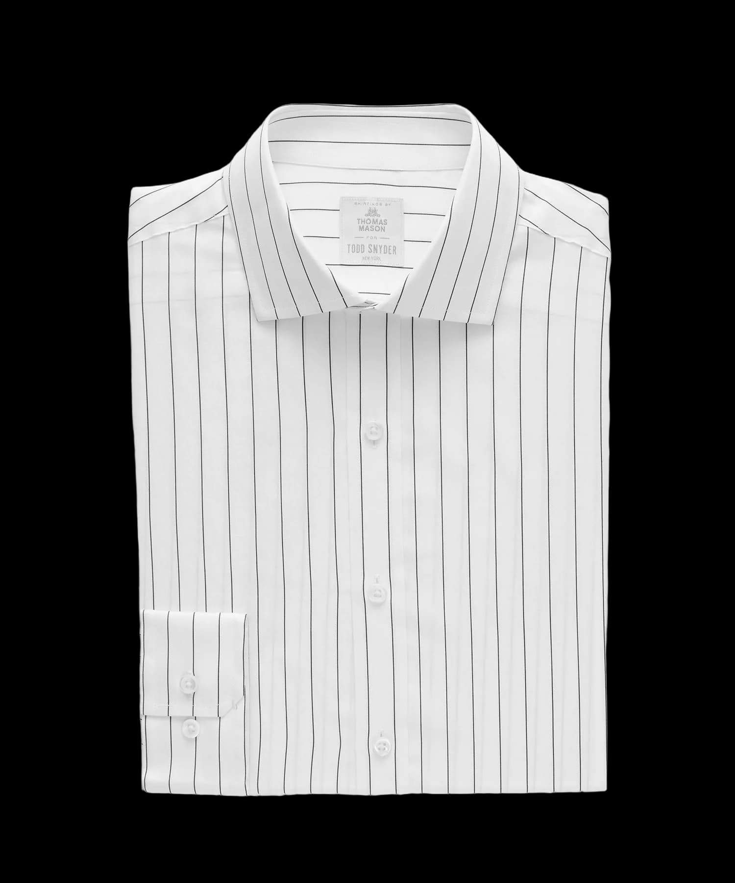Slim Cotton-Silk Spread Collar Dress Shirt