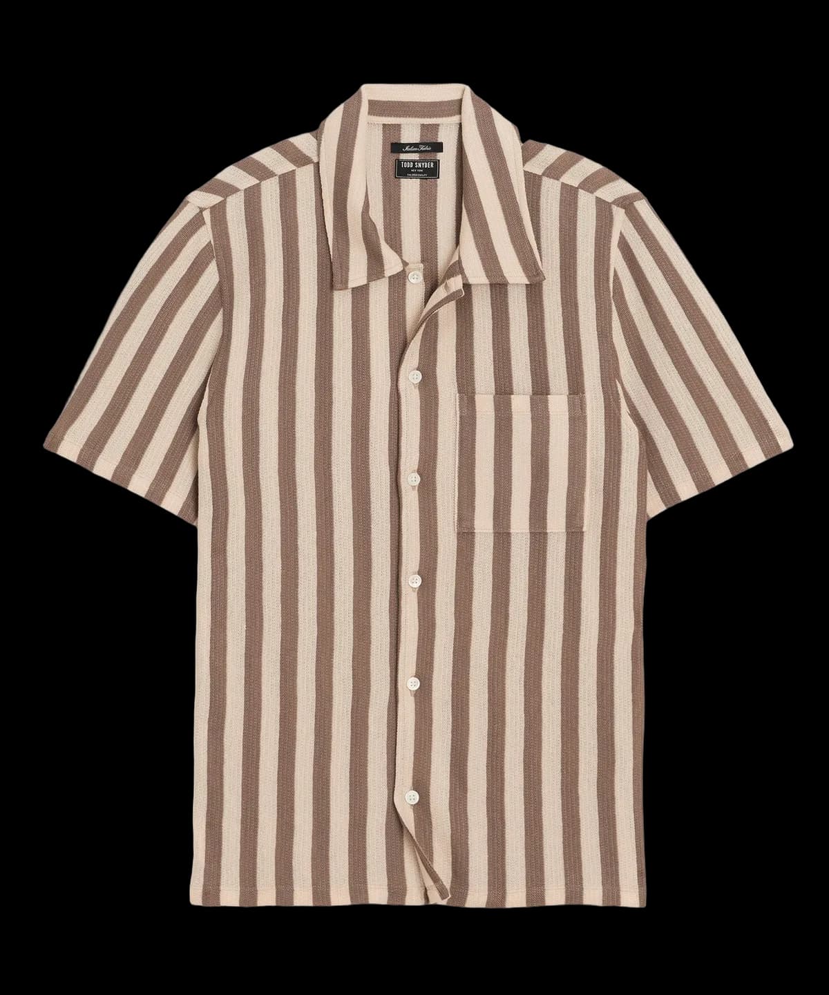 Linen-Cotton Knit Shirt