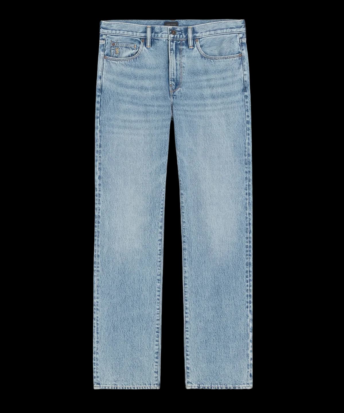 Straight Fit Jean in Washed Blue