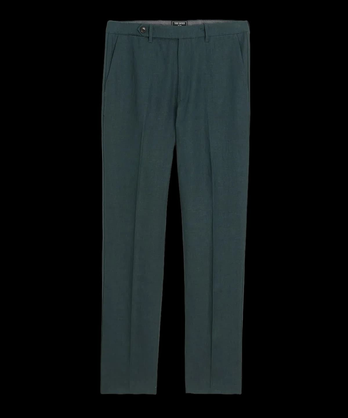 Straight Fit Linen Tab Trouser