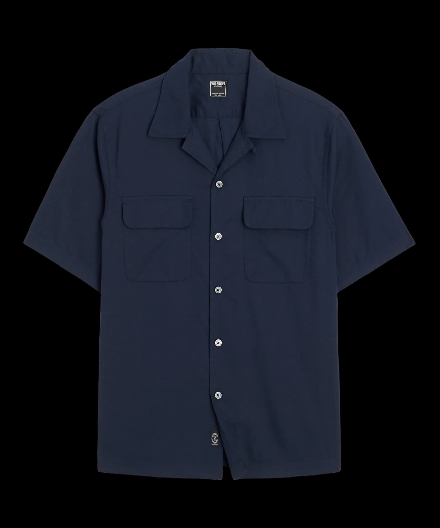 Cotton Oxford Camp Collar Shirt