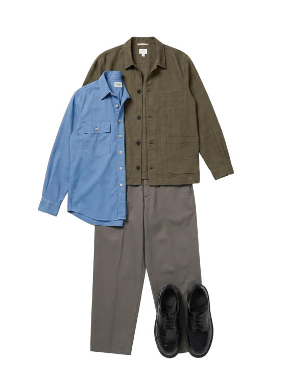 rendered outfit flat-lay