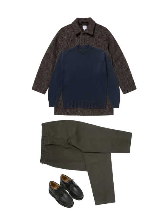 rendered outfit flat-lay