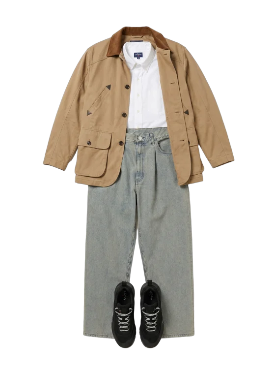 rendered outfit flat-lay